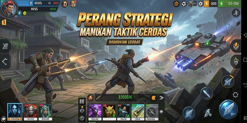 Tampilan gameplay yang seru dan menegangkan dalam 8055.