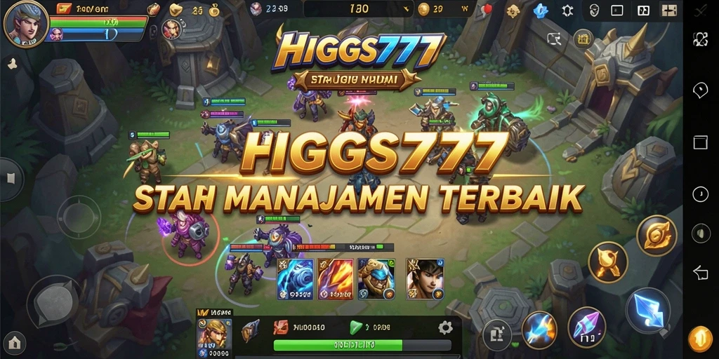 Screenshot gameplay HIGGS777 menampilkan aksi strategis yang menegangkan.