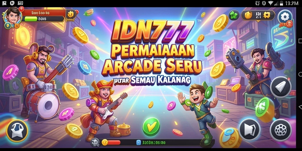 Tangkapan layar gameplay IDN777 yang menunjukkan aksi seru dalam permainan Arcade.