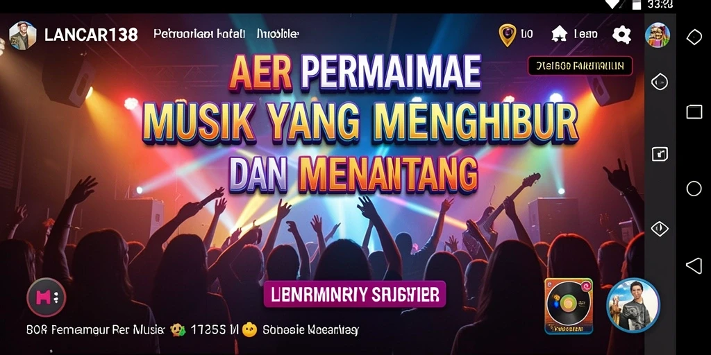 Screenshot gameplay LANCAR138 menampilkan pengalaman musik yang menyenangkan.