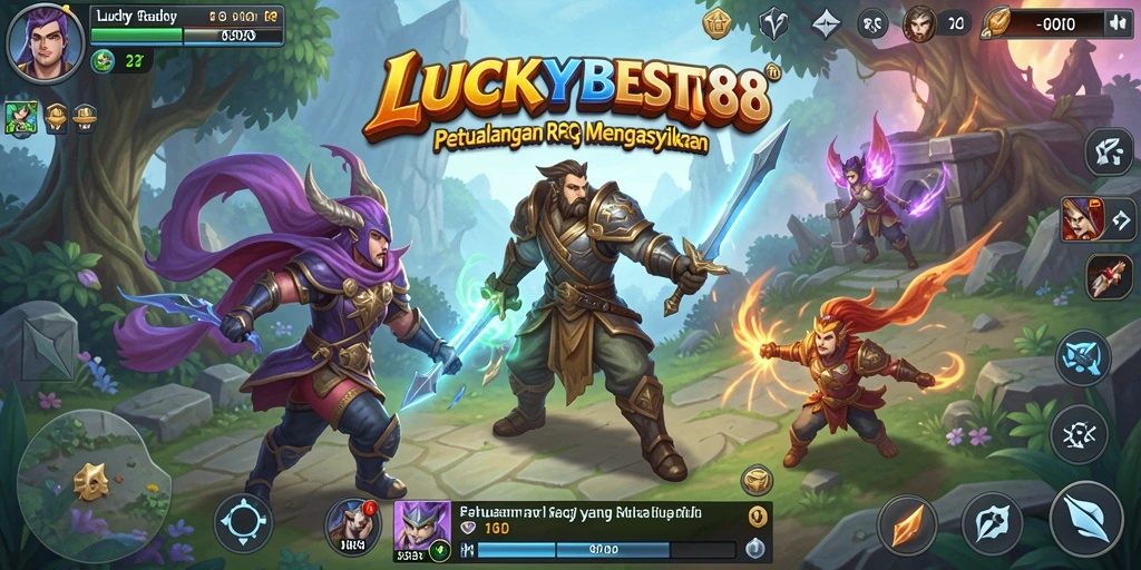Tampilan gameplay RPG yang menarik dan menegangkan di LUCKYBEST88.