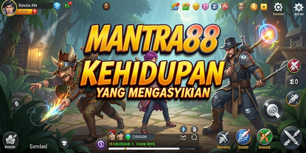 Tangkapan layar gameplay MANTRA88 menunjukkan interaksi karakter yang mendalam.