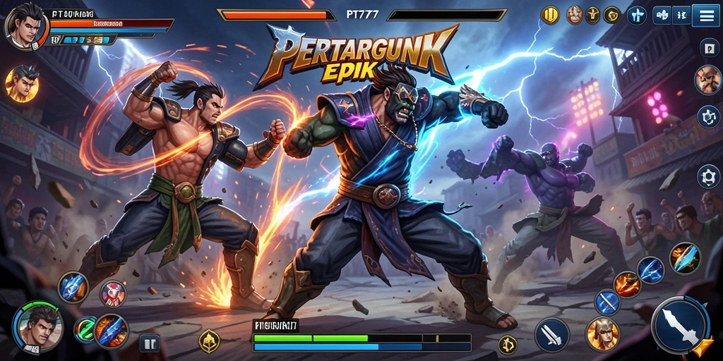 Tampilan aksi seru dalam gameplay PT777 yang mendebarkan.