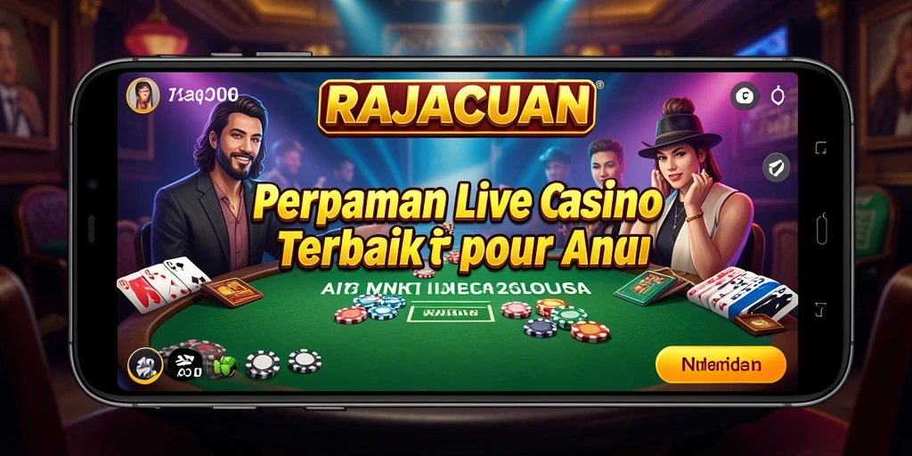 Tampilan permainan Live Casino yang menarik dan interaktif di RAJACUAN.