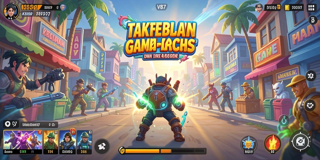 Screenshot gameplay V87 menunjukkan aksi seru dan tantangan menarik.