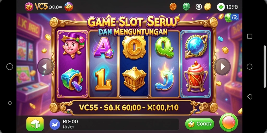 Gameplay Slot yang menarik dan penuh warna di VC55.